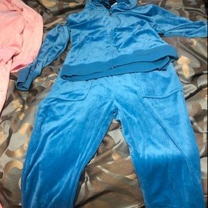 FINAL OFFER Velvet Blue Sweatsuit Tracksuit